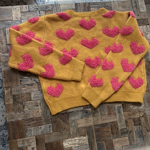 Fuzzy Heart Sweater by &Merci - Picture 7 of 8